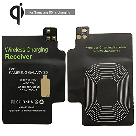 Qi Charging Receiver for Galaxy S5 Nasion.V 0.5mm Ultra-thin Qi Standard Wireless Charging Receiver Module for S5 i9600
