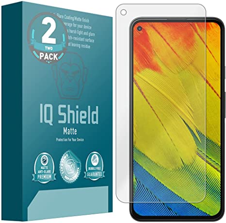 IQ Shield Matte Screen Protector Compatible with Google Pixel 5A 5G (6.34 inch)(2-Pack) Anti-Glare Anti-Bubble Film