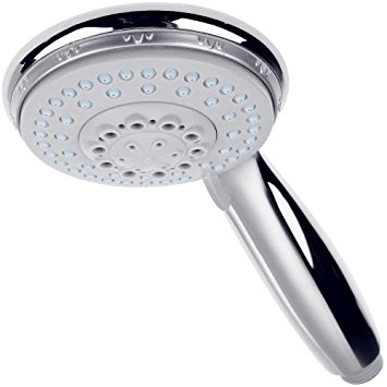 Rovtop Silver Handheld Shower Head with 4 Sprays /Position Universal Fitting for Spray, Massage,Spray Massage,Gas Water