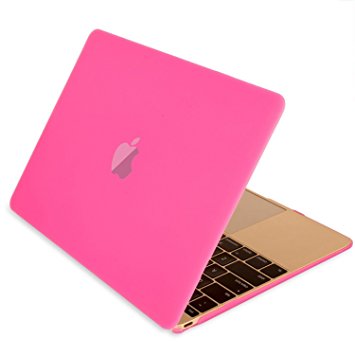 Mosiso Hard Case for New Macbook 12 Inch with Retina Display (Rose Red)