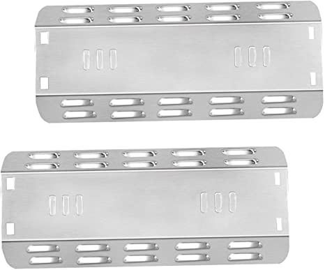 BBQ funland Stainless Steel Heat Tent Plates Replacement for Gas Grill Dyna-Glo DGP350NP,101-03005, Master Forge MFA350BNP, MFA350CNP, MFA350BNN 14 7/8" Heat Shield Grill Parts
