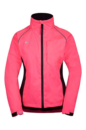 Mountain Warehouse Adrenaline Womens Jacket - Breathable Ladies Jacket, Taped Seams, Waterproof Raincoat, High Viz All Season Coat - For Cycling, Running