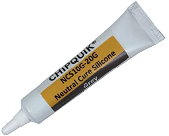 Chip Quik NCS10G-20G Neutral Cure Silicone Adhesive Sealant 20g Squeeze Tube (Grey)