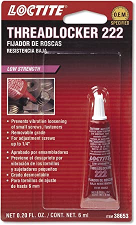 Loctite 555339 Low Strength Thread Locker, 1 Pack