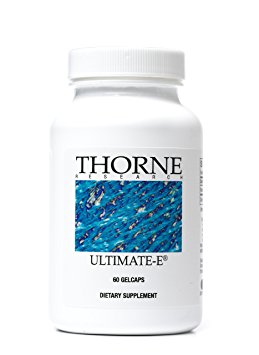 Thorne Research - Ultimate-E Supplement - Vitamin E Supplement with 1,000 mg Mixed Tocopherols - 60 Gelcaps