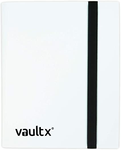 Vault X Binder - 4 Pocket Trading Card Album Folder - 160 Side Loading Pocket Binder for TCG (White)