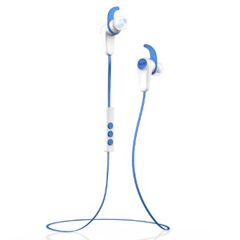 Beatit  G18 In-ear Wireless Bluetooth 41 Headset Hands-free Sports Music Neckband Earphone Earbuds Supports CSR DSP with Mic and Voice Prompt for Smart Phones with Bluetooth Function Blue