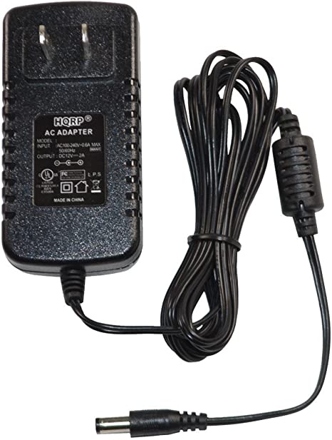 HQRP 12V AC Adapter Compatible with Uniden AD140U AD140UP BADG0845001 BCT7 BCT8 BC200XLT BC340CRS BC370CRS Scanner Power Supply PSU Cord Adaptor AD-140U AD-140 [UL Listed]   Euro Plug Adapter