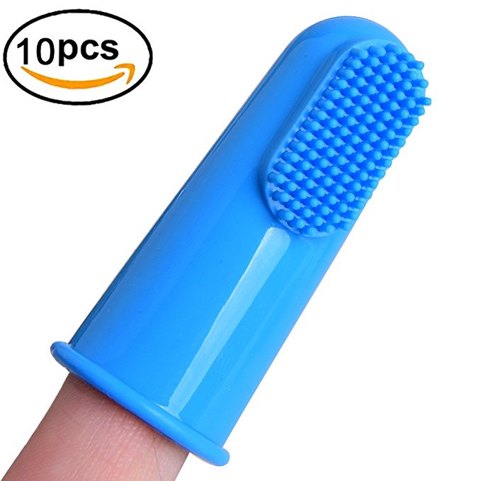 Pets Dog Toothbrush / Cat Toothbrush - Soft Bristle Pet Toothbrush For The Dental Care of Your Cat, Dog or Small Pet - 10 Pack