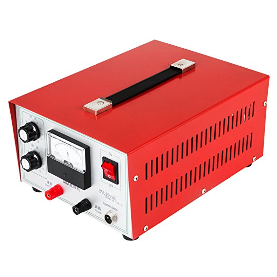 Vevor Jewelry Welding Machine 50A Jewelry Spot welder 110V Spot Welder Gold Silver Platinum Palladium 400W Pedal Laser Stick Welder Electric Soldering Accessories Tools(Jewelry Welding Machine)