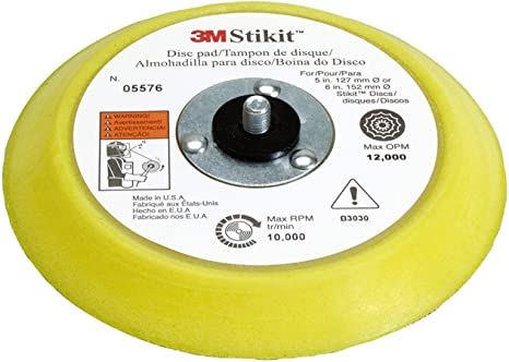 3M Stikit Disc Pad 05576, Blue, 6 in x 3/4 in 5/16-24 External