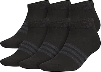 adidas Men's Superlite 3.0 Low Cut Socks Lightweight Breathable with Targeted Padding and Arch Compression (6-Pair)