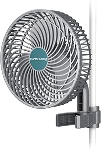 MARS HYDRO Clip Ventilator Oszillierend Leise Klein for Growzelt，3 Geschwindigkeitsstufen,Grow Ventilator Oszillierend Klemmbar mini fan für growzelt