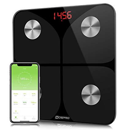 Digital Body Fat Weight Scale - FDA Approved Smart Wireless Bmi Bathroom Scale Body Composition Analyzer with iOS and Android App,330lb