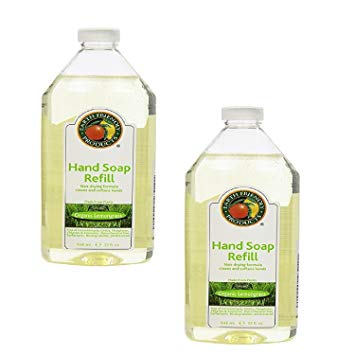 Earth Friendly Products Hand Soap Refill, Lemongrass, 32 Ounce (2-Pack)