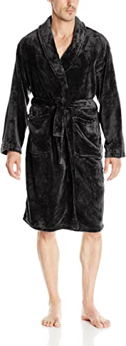 Hotel Spa Men's Velvet Plush Robe