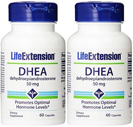 Life Extension, DHEA 50 Mg, 60-Capsules (2 Pack)