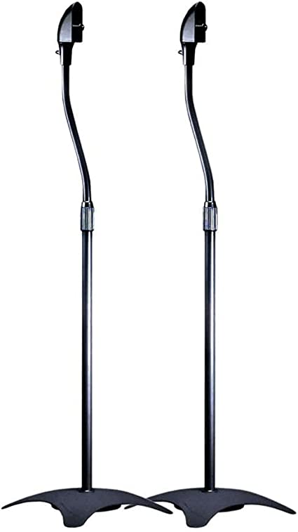 Monoprice 103022 Satellite Speaker Floor Stand (Set of 2), Black