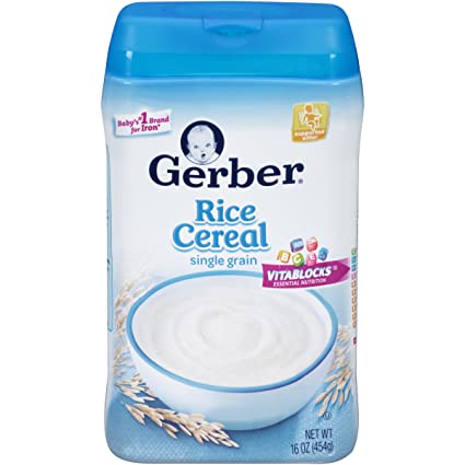 Gerber Baby Rice Cereal, 16 oz