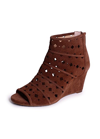 Michael Kors Uma Wedges In Dark Caramel