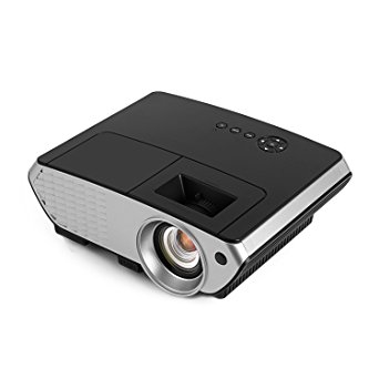 Video Projector, OCDAY 2000 Lumens LCD LED Multi-media Mini Portable Video Projector Game Home Cinema Theater Movie Projector