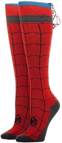 Spiderman - Knee High Cape Sock Size ONE SIZE