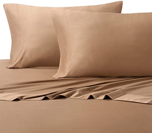 Abripedic Silky Soft Bamboo Sheets, 600 Thread Count, 100% Viscose from Bamboo Sheet Set, Split-King : Adjustable King, Taupe