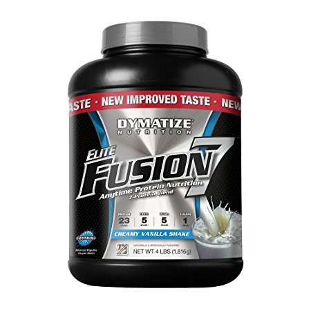 Dymatize Nutrition Elite Fusion-7 Drink, Vanilla, 4 Pound