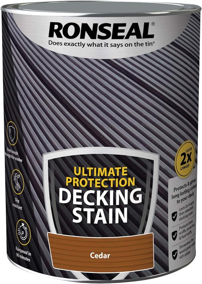 Ronseal ULTIMATE DECKING STAIN CEDAR 5L PAINT
