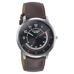 Sonata Poze Quartz Analog Black Dial Leather Strap Watch for Men-SP70006SL02