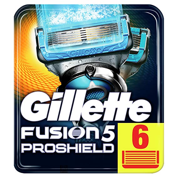 Gillette Fusion5 ProShield Chill Razor Blades, 6 Refills