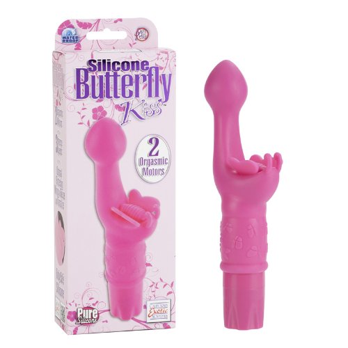 California Exotic Novelties Silicone Butterfly Kiss, Pink, 0.28 Pound