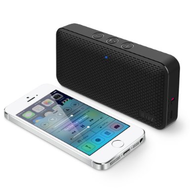 Aud Mini by iLuv Ultra Slim Pocket-Sized Portable Bluetooth Speaker for Apple iPhone Apple iPad Samsung GALAXY Samsung Note Samsung Tablet LG HTC Google and other Bluetooth Devices Black