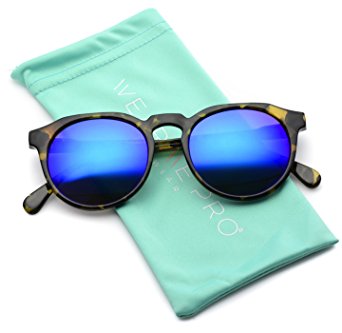 WearMe Pro - Retro Unisex Round Mirrored Fashion Sunglasses