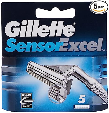 Gillette Sensor Excel Refill Razor Blade Cartridges - 5 Blades Cartridges