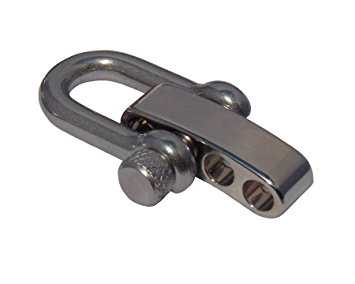 Type-III Silver Adjustable Stainless Steel Shackle For Paracord Bracelets
