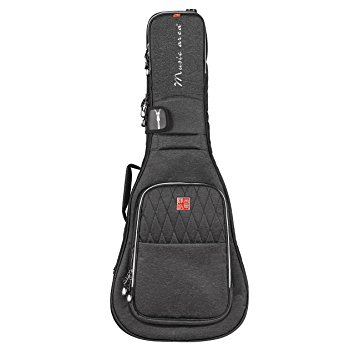 Music Area TANG30 Acoustic Guitar Gig Bag Waterproof 30mm cushion Protection Patented - Black