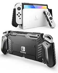 i-Blason Armorbox for Nintendo Switch OLED Case 2021 Dockable Comfortable Grip Protective Anti-Scratch Case Compatible with Nintendo Switch OLED Model and Joy-Con Controller (Clax)