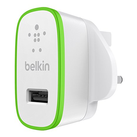 Belkin MixIt Colour Range 2.1 Amp USB AC Wall Charger UK Plug - White