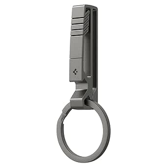 Spigen Life Metal Fit Titanium Belt Loop Keychain Key Clip for Belt Key Chain Clip with Detachable Key Ring - Parent