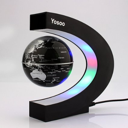 Yosoo C shape Decoration Magnetic Levitation Floating Globe World Map ...