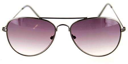 Aloha Eyewear Tek Spex 9001 Unisex Progressive No-Line Aviator Bifocal Reader Sunglasses (Gunmetal  1.50)