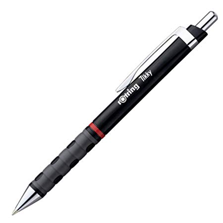 Rotring Tikky Ballpoint Pen, Medium Point, Black Barrel (S0770910)