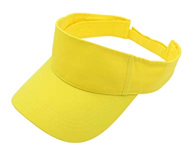 Top Level Sun Sports Visor Men Women - 100% Cotton Cap Hat