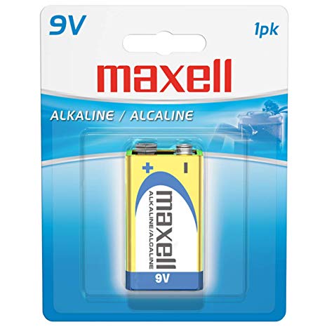 Maxell 721150 Ready-to-go Long Lasting and Reliable Alkaline Battery - 9V with High Compatability