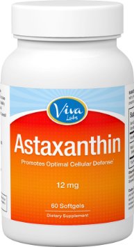 Viva Labs Premium 1 Astaxanthin - 12mg 60 Softgels