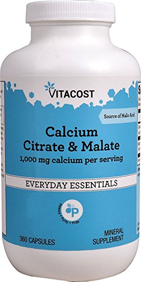 Vitacost Calcium Citrate & Malate -- 1,000 mg per serving - 360 Capsules