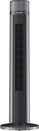 PELONIS PFT40A4AGB Electric Oscillating Stand Up Tower Fan with Quiet Cooling, 3 Speed, up to 15h Timer,LED Display, 40-Inch,with Remote Control Included, Black, 2020 New Model