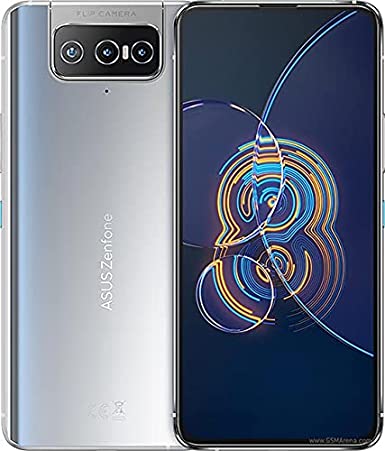 Asus Zenfone 8 Flip ZS672KS 5G Dual 256GB 8GB RAM with Extra RhinoShield Zenfone Case - Factory Unlocked (GSM Only | No CDMA - not Compatible with Verizon/Sprint) International Version - Silver