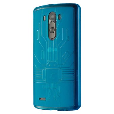 LG G3 Case, Cruzerlite Bugdroid Circuit TPU Case Compatible for LG G3 - Teal